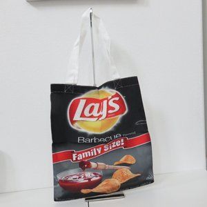 (#R) Lay's Barbecue Chips Print Canvas Tote Bag